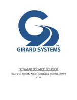 Предварительный просмотр 1 страницы Girard Systems NEWMAR SERVICE SCHOOL Quick Start Manual