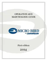 Girardin Blue Bird Micro Bird 2014 Operation And Maintenance Manual preview