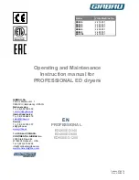 Preview for 1 page of GIRBAU ED Series Operating And Maintenance Instruction Manual