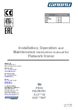 GIRBAU PB32 Series Installation, Operation And Maintenance Instructions Manual preview