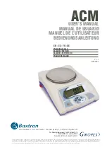 Giropes Baxtran ACM 10 User Manual preview