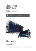 Giropes GI400 R100 User Manual preview