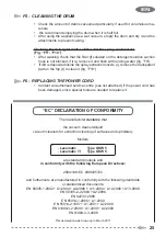 Preview for 27 page of Gisowatt Lavamatic TI GSW 5 Instruction Manual