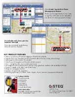 Preview for 2 page of Gisteq DLP700 PhotoTrackr Lite Brochure & Specs