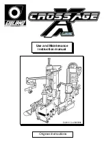 GIULIANO Crossage Use And Maintenance Instruction Manual preview