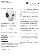 Preview for 1 page of GJD CS100-ATEX Installation Guidance Notes