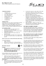 Preview for 1 page of GJD D-TECT 1 HT Manual