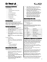 Preview for 1 page of GJD D-TECT 2 GJD300 User Manual