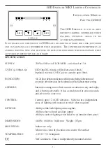 GJD EMERALD MK3 Instruction Manual preview