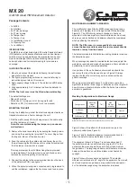 Preview for 1 page of GJD MX2 Manual