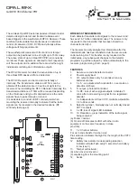 GJD OPAL RFX GJD018 Manual preview