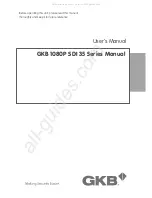 Preview for 1 page of GKB 1080P SDI 35 Series User Manual