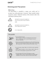 Предварительный просмотр 3 страницы GKB D44725 Series User Manual