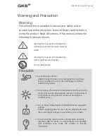 Предварительный просмотр 3 страницы GKB GKB D446 Series User Manual