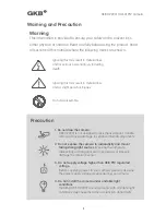 Preview for 4 page of GKB HZ2001 User Manual