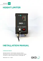 GKD 1H Series Installation Manual предпросмотр