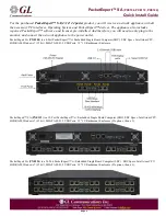 Предварительный просмотр 1 страницы GL Communications PacketExpert SA PXE104 Quick Install Manual