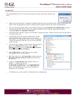 Предварительный просмотр 3 страницы GL Communications PacketExpert SA PXE104 Quick Install Manual