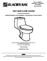 Preview for 1 page of Glacier bay 1000633237 Use And Care Manual