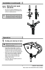 Предварительный просмотр 9 страницы Glacier bay 1000707863 Installation And Care Manual