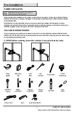 Предварительный просмотр 3 страницы Glacier bay 1001-240-663 Installation And Care Manual