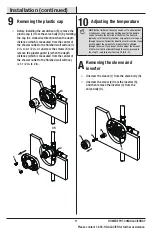 Предварительный просмотр 11 страницы Glacier bay 1001-240-663 Installation And Care Manual