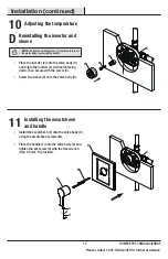 Предварительный просмотр 13 страницы Glacier bay 1001-240-663 Installation And Care Manual