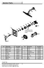 Предварительный просмотр 16 страницы Glacier bay 1001-240-663 Installation And Care Manual