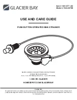 Glacier bay 1001-977-412 Use And Care Manual preview