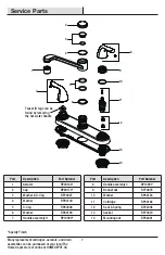 Preview for 7 page of Glacier bay 1001299512 Installation And Care Manual