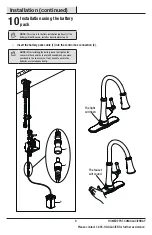 Preview for 9 page of Glacier bay 1001407752 Installation And Care Manual