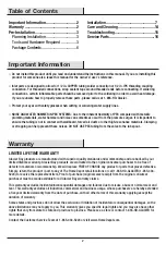 Preview for 2 page of Glacier bay 1001818631 Installation And Care Manual