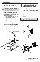 Preview for 7 page of Glacier bay 1001818631 Installation And Care Manual