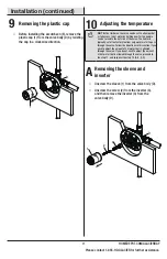 Preview for 11 page of Glacier bay 1001818631 Installation And Care Manual