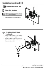 Preview for 13 page of Glacier bay 1002831909 Installation And Care Manual