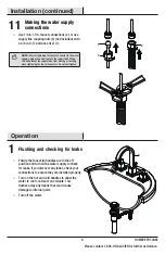 Preview for 9 page of Glacier bay 1002846191 Installation And Care Manual