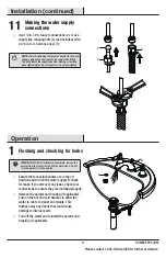 Предварительный просмотр 9 страницы Glacier bay 1003002626 Installation And Care Manual