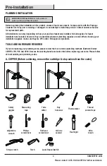 Предварительный просмотр 3 страницы Glacier bay 1003009985 Installation And Care Manual