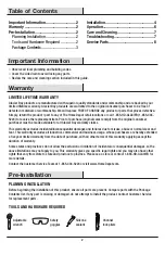 Preview for 2 page of Glacier bay 1003015430 Installation And Care Manual