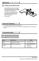 Preview for 7 page of Glacier bay 1003181244 Installation And Care Manual