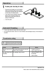 Preview for 7 page of Glacier bay 1003217141 Installation And Care Manual