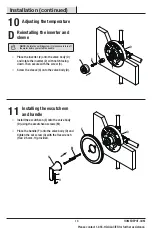 Предварительный просмотр 13 страницы Glacier bay 1003217464 Installation And Care Manual