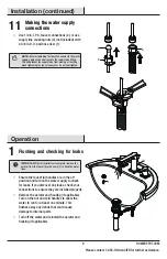 Предварительный просмотр 9 страницы Glacier bay 1003341197 Installation And Care Manual