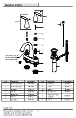 Preview for 10 page of Glacier bay 1003421134 Installation And Care Manual