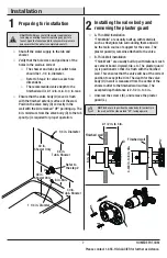 Preview for 7 page of Glacier bay 1003567444 Installation And Care Manual