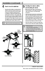 Предварительный просмотр 9 страницы Glacier bay 1005129783 Installation And Care Manual