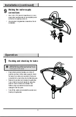 Предварительный просмотр 8 страницы Glacier bay 1005496565 Installation And Care Manual