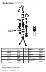 Preview for 9 page of Glacier bay 1005537945 Installation And Care Manual