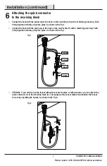 Предварительный просмотр 7 страницы Glacier bay 1005889478 Installation And Care Manual