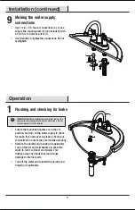 Preview for 8 page of Glacier bay 1006570146 Installation And Care Manual